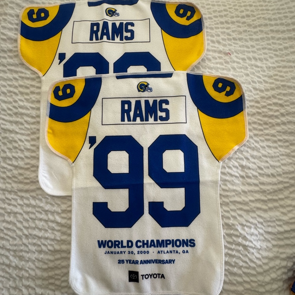 LA Rams Rally Towels S/2-NWOT